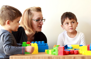 Kim March Speech Therapist with children